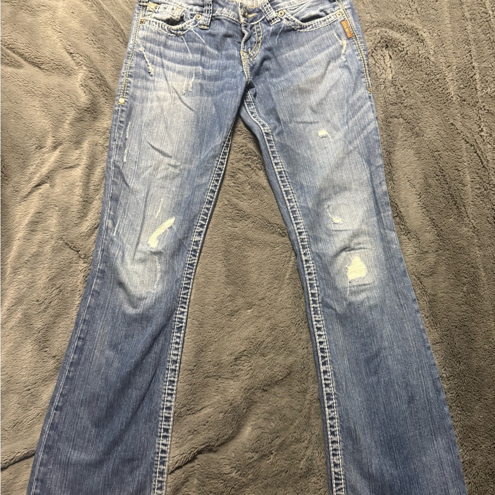 Silver Jeans Women's Light Blue Boot Cut Jeans